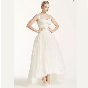 SOLD Truly Zac Posen Lace High Low Wedding Dress